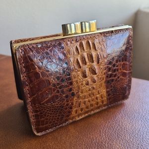 Vintage Crocodile Leather Wallet